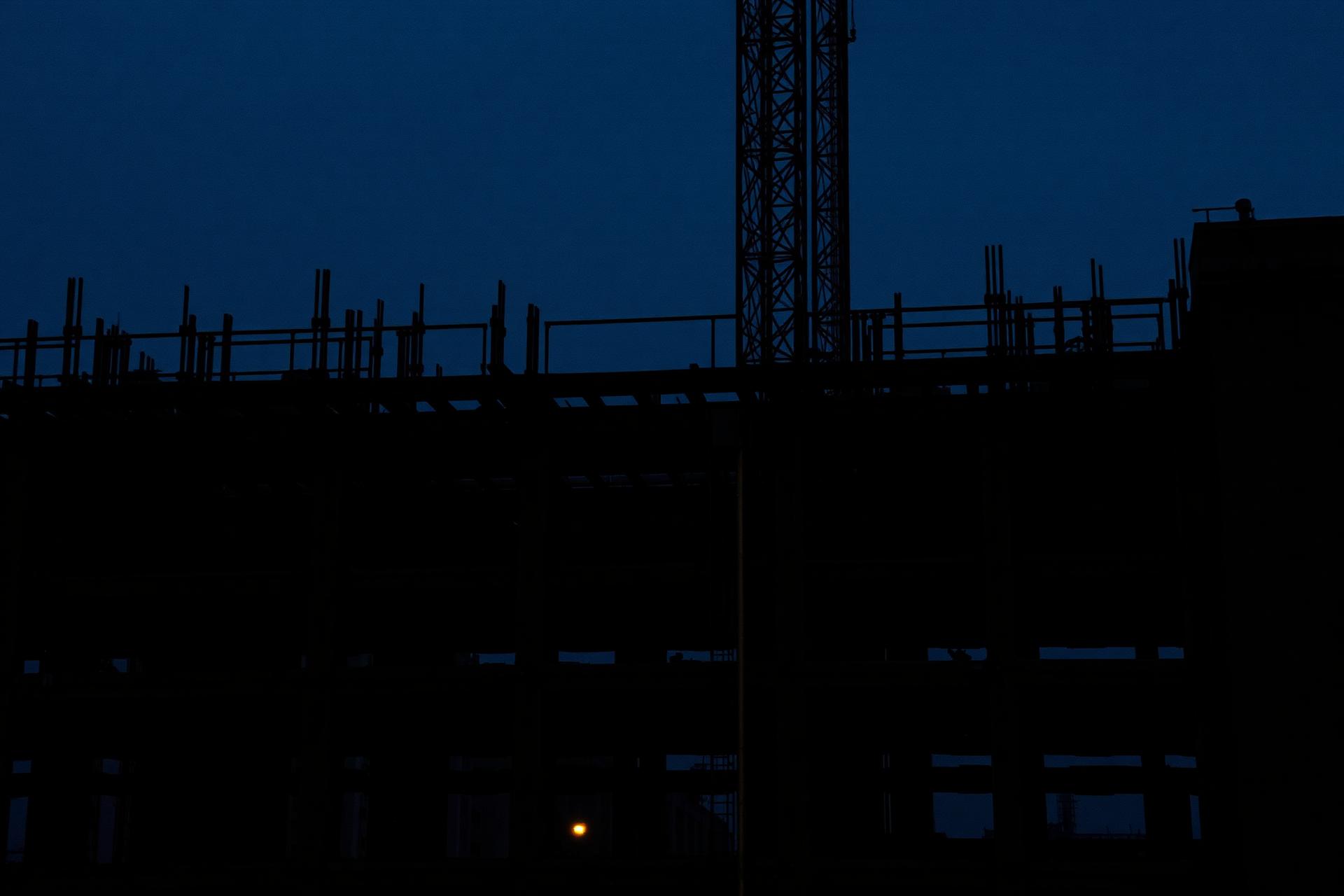 Baustelle in Frankfurt